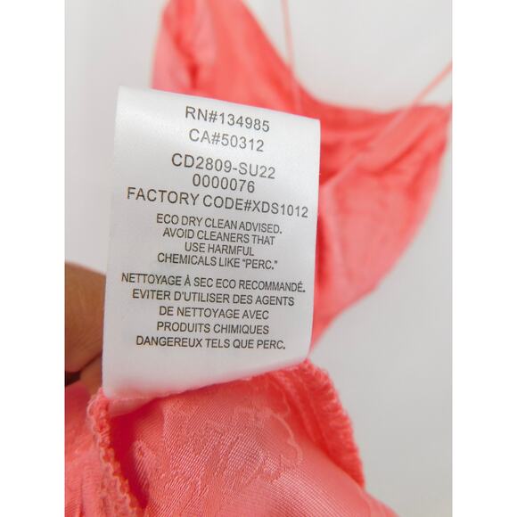 For Love & Lemons Gabrielle Rhinestone Pink Slip Mini Dress Size Medium - Picture 6 of 6